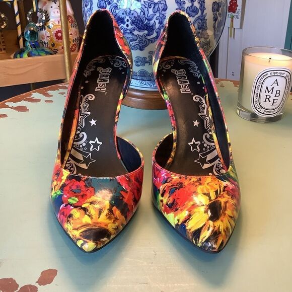 Brash Brilliantly Floral Stilettos 👠 🌸🌼🪻🌺💐🌻 - Picture 3 of 6